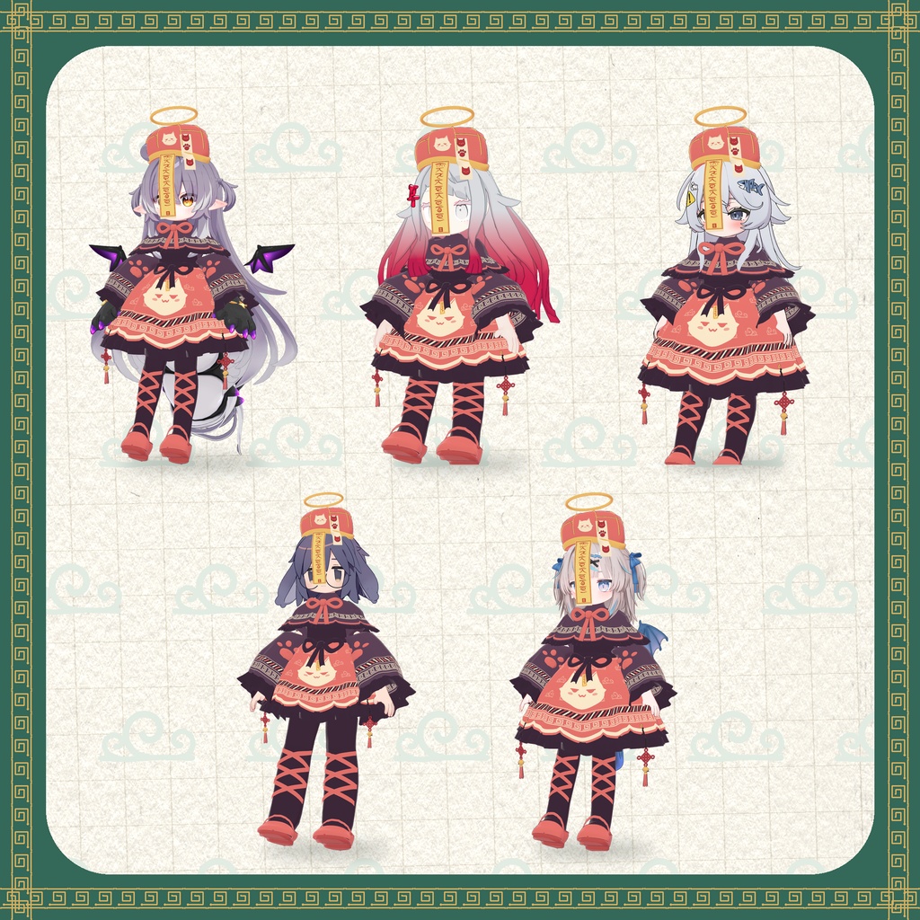 【10/17まで30%OFF】にゃんこキョンシー ✦ Nyanko Jiangshi【11アバター対応】【SALE】