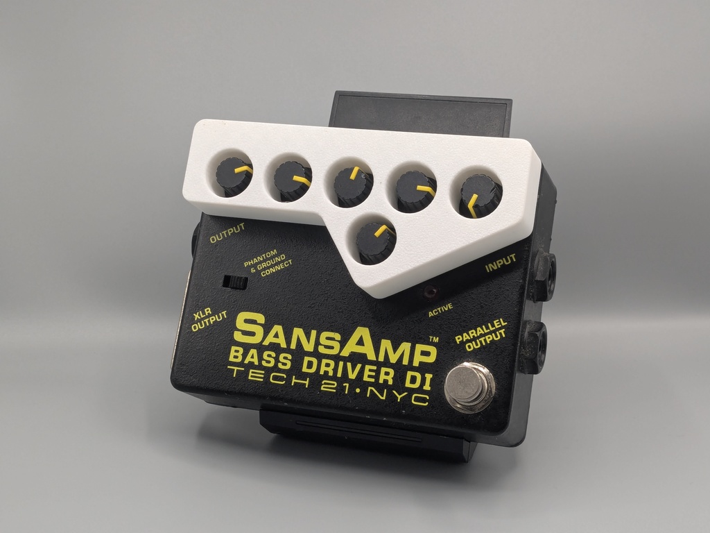 Sansamp Bass Driver v1用ノブガード/セッティングセーバー
