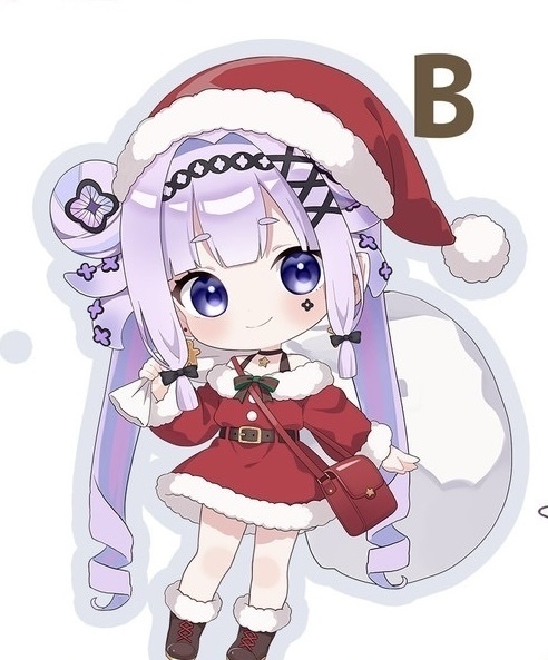 【B】アクリルキーホルダー（花蛸サンタ）