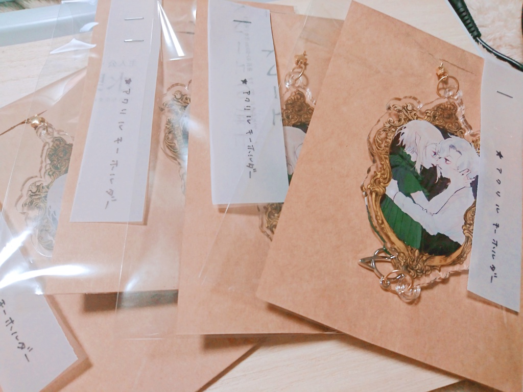 ねむふぉりアクリルキーホルダー うさぎ小町 お買い物支店 Booth