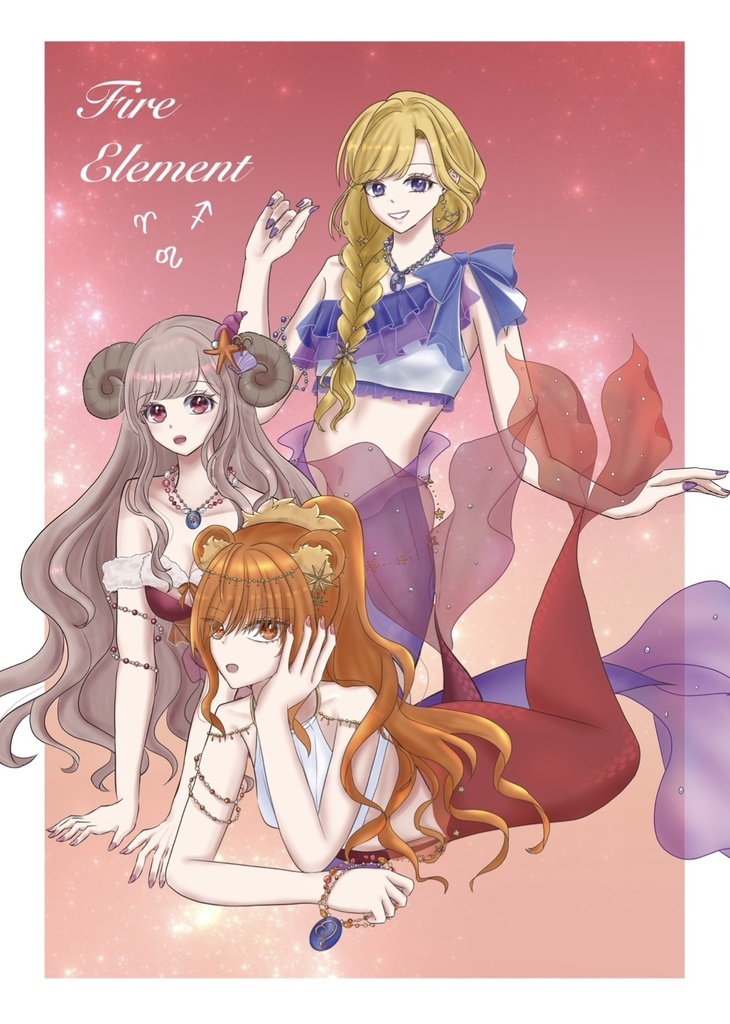 星座element クリアポストカード