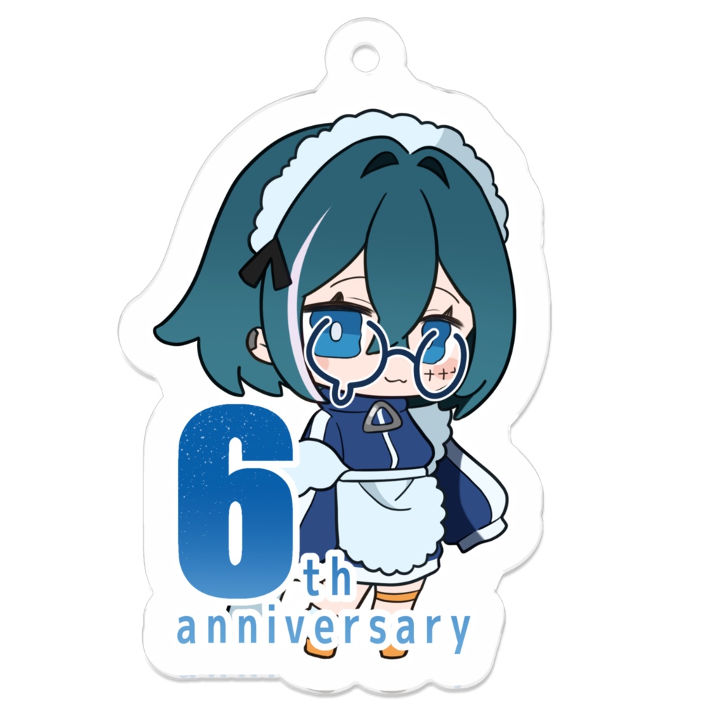 【Vtuber月拠といろ】6周年記念アクリルキーホルダー