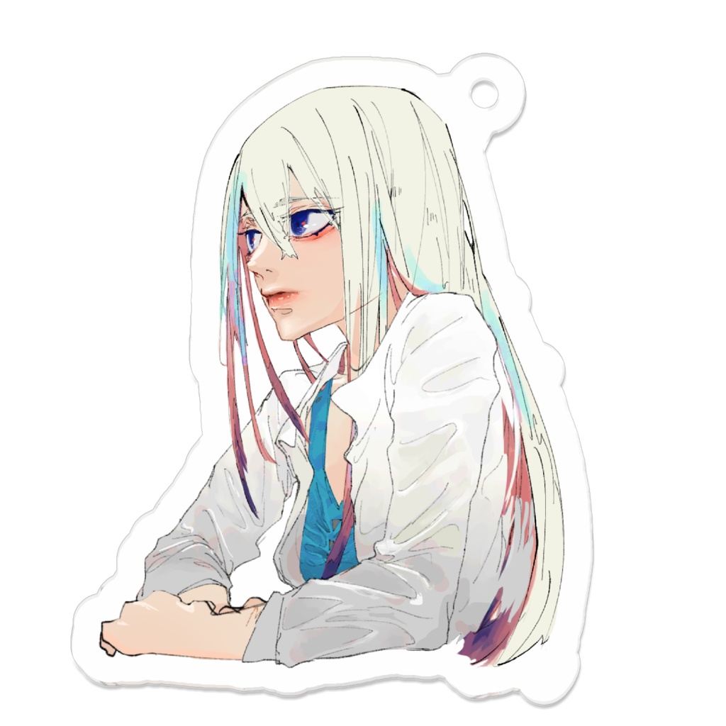 女の子アクリルキーホルダー(傷隠しタイプ)