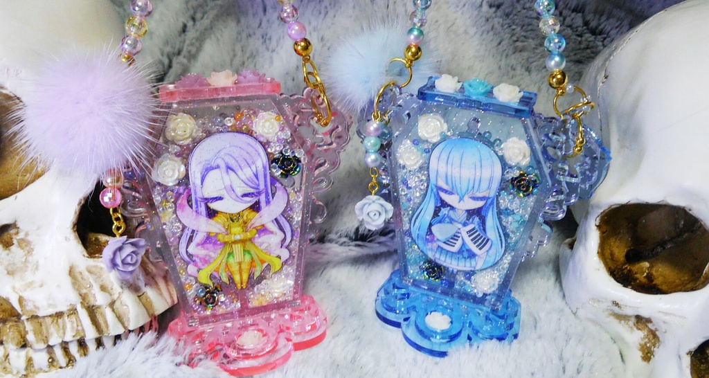 ゆめかわ💛棺桶アクリルキーホルダー