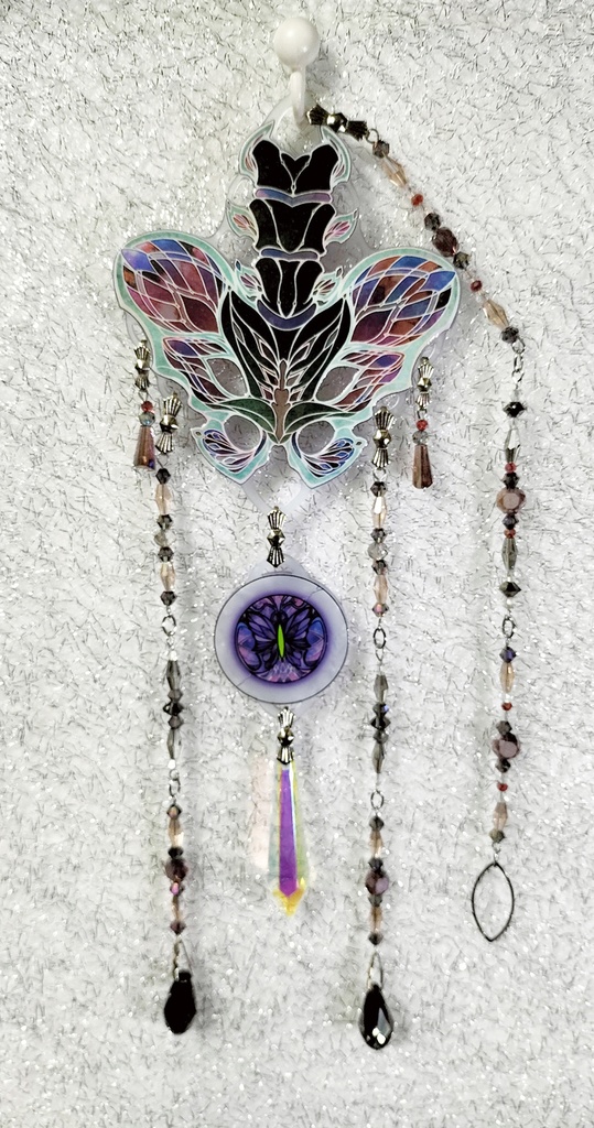 ステンドグラス風アクリルサンキャッチャー「蝶骨・骨盤」