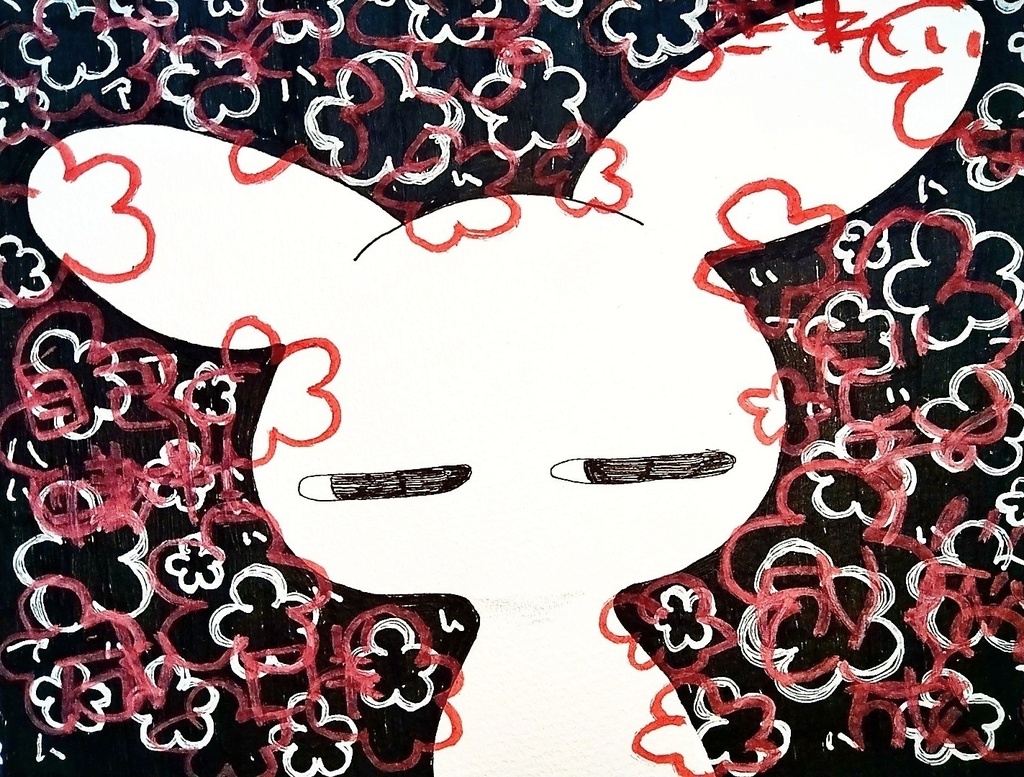 おはなになりたい。おとなになった。イラスト作品