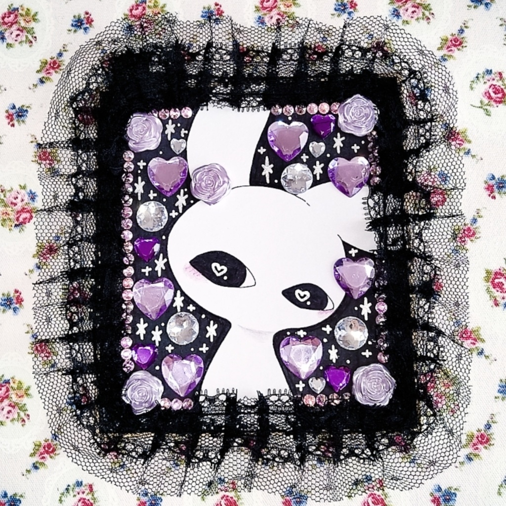 ギタイちゃんデコ色紙💜‪🥀