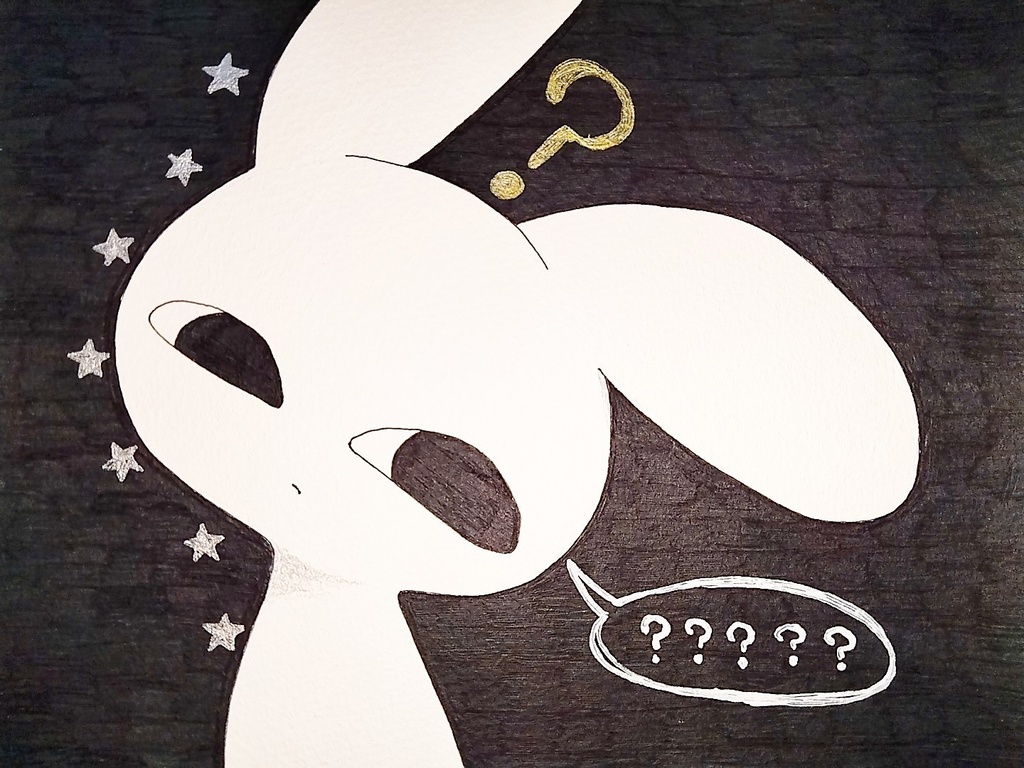🐰❔ギタイちゃん イラスト作品🖤