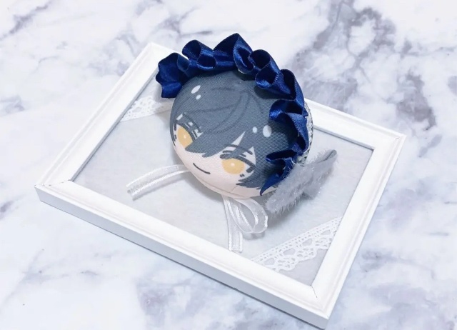 ぬい用 ヘッドドレス おまんじゅう もちマス ネイビー 