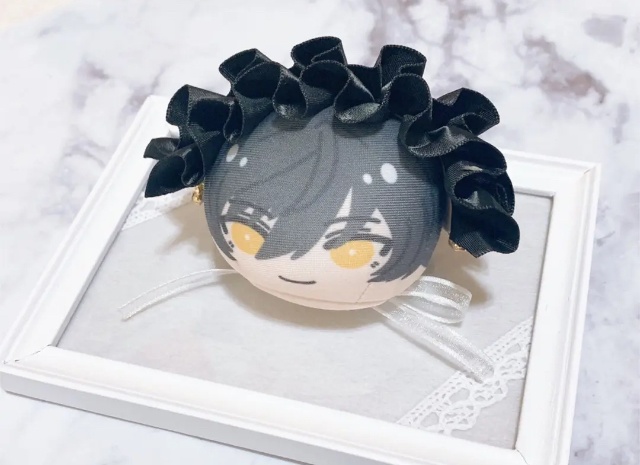 ぬい用 ヘッドドレス おまんじゅう もちマス ブラック