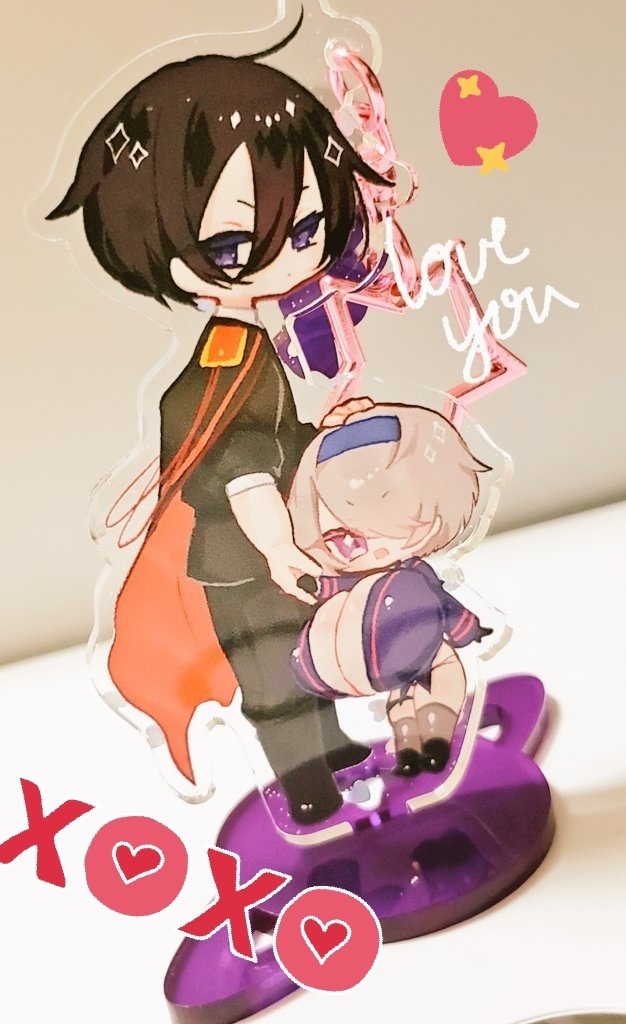 💜💗ちゃんデフォルメアクキー