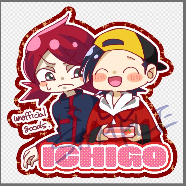 【グッズ】『苺』アクキー＆短編小説　シルヒビ