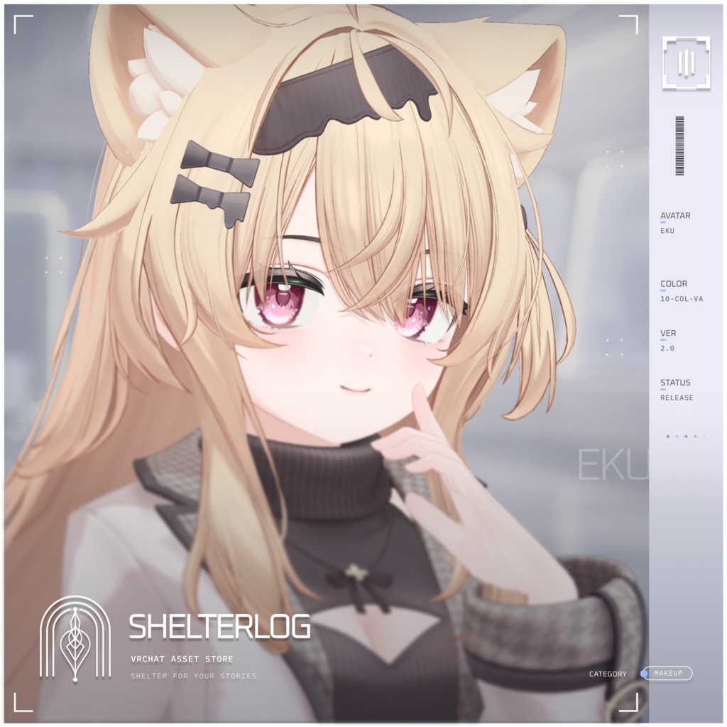 【18アバター対応】【Eye & Makeup Texture】 Noise 00 - Ver.2.0 UPDATE!!