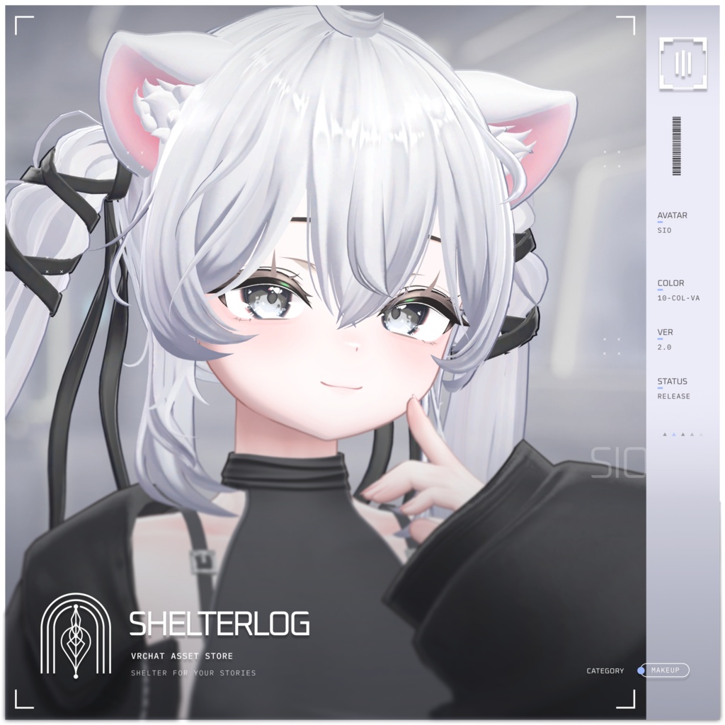 【16アバター対応】【Eye & Makeup Texture】 Noise 00 - Ver.2.0 UPDATE!!