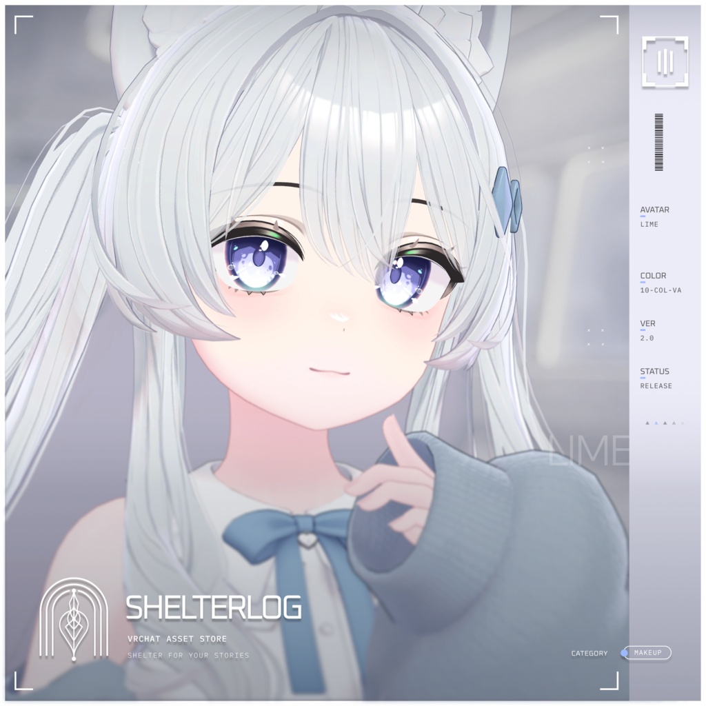 【16アバター対応】【Eye & Makeup Texture】 Noise 00 - Ver.2.0 UPDATE!!