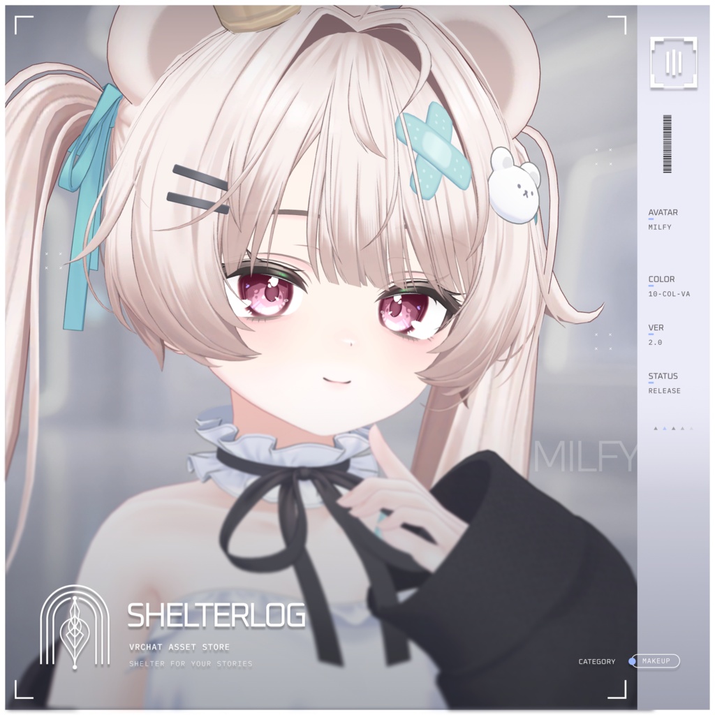【16アバター対応】【Eye & Makeup Texture】 Noise 00 - Ver.2.0 UPDATE!!