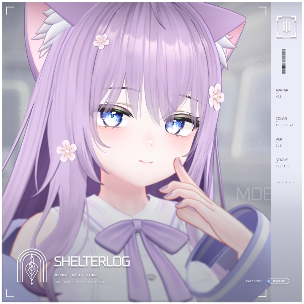 【16アバター対応】【Eye & Makeup Texture】 Noise 00 - Ver.2.0 UPDATE!!