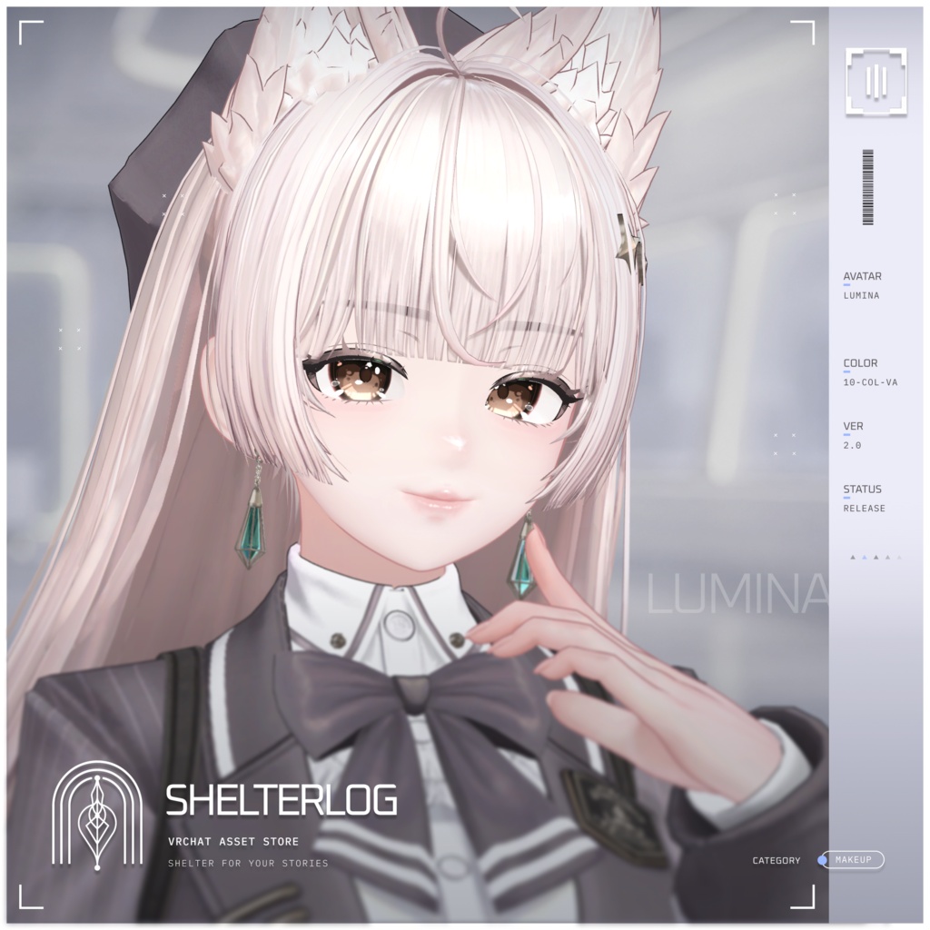 【16アバター対応】【Eye & Makeup Texture】 Noise 00 - Ver.2.0 UPDATE!!