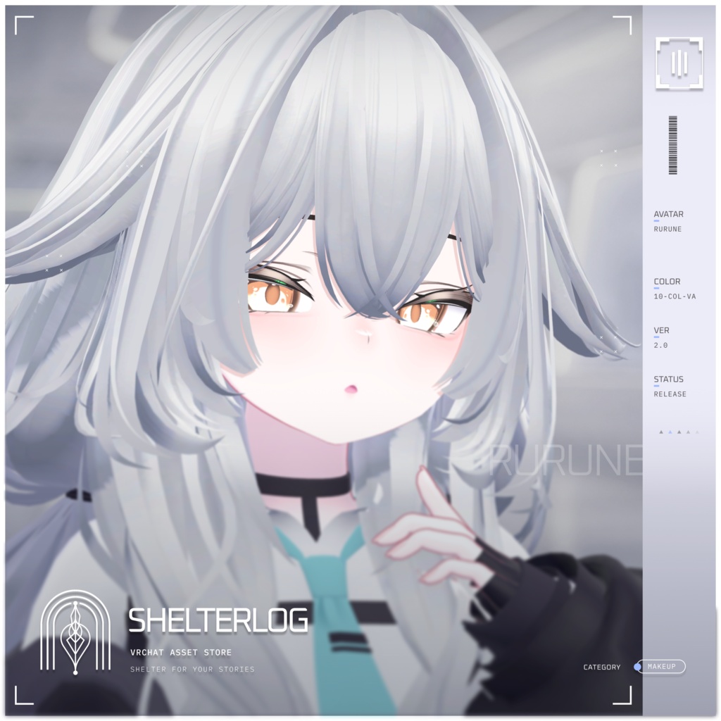 【16アバター対応】【Eye & Makeup Texture】 Noise 00 - Ver.2.0 UPDATE!!