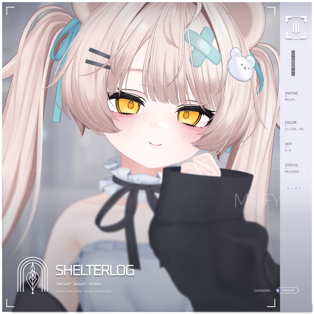 【19アバター対応】【Eye & Makeup Texture】 Relax 00