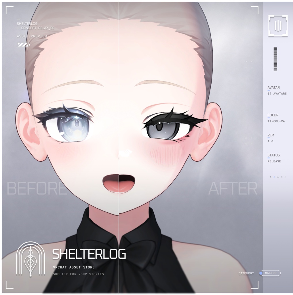 【19アバター対応】【Eye & Makeup Texture】 Relax 00