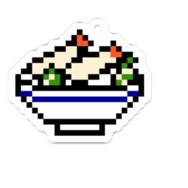 ドット絵天丼アクリルキーホルダー