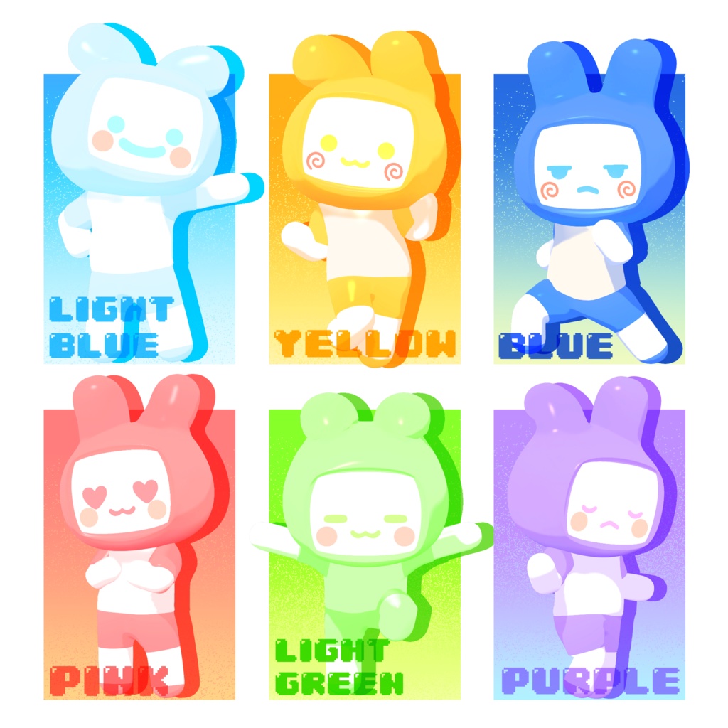 3Dモデル『うさろぼ』