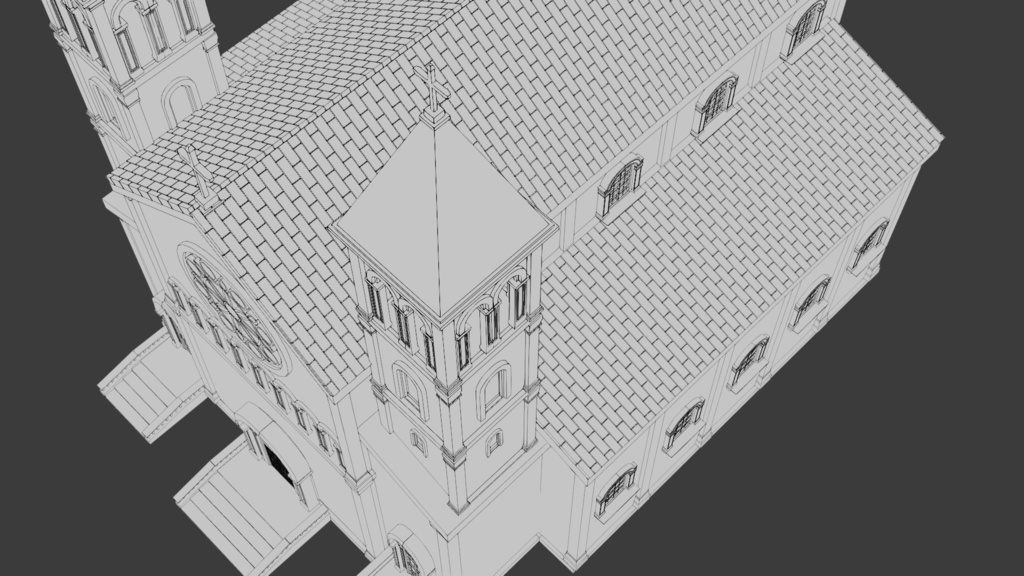 【Blender】面を選択してレンガや瓦、森などが“量産”できるアドオン_FillToon