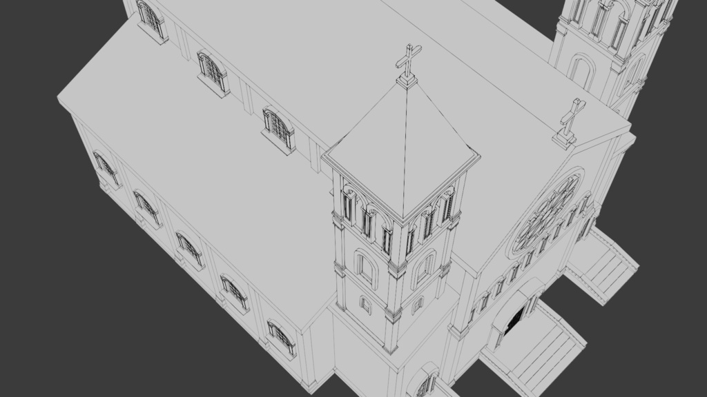 【Blender】面を選択してレンガや瓦、森などが“量産”できるアドオン_FillToon