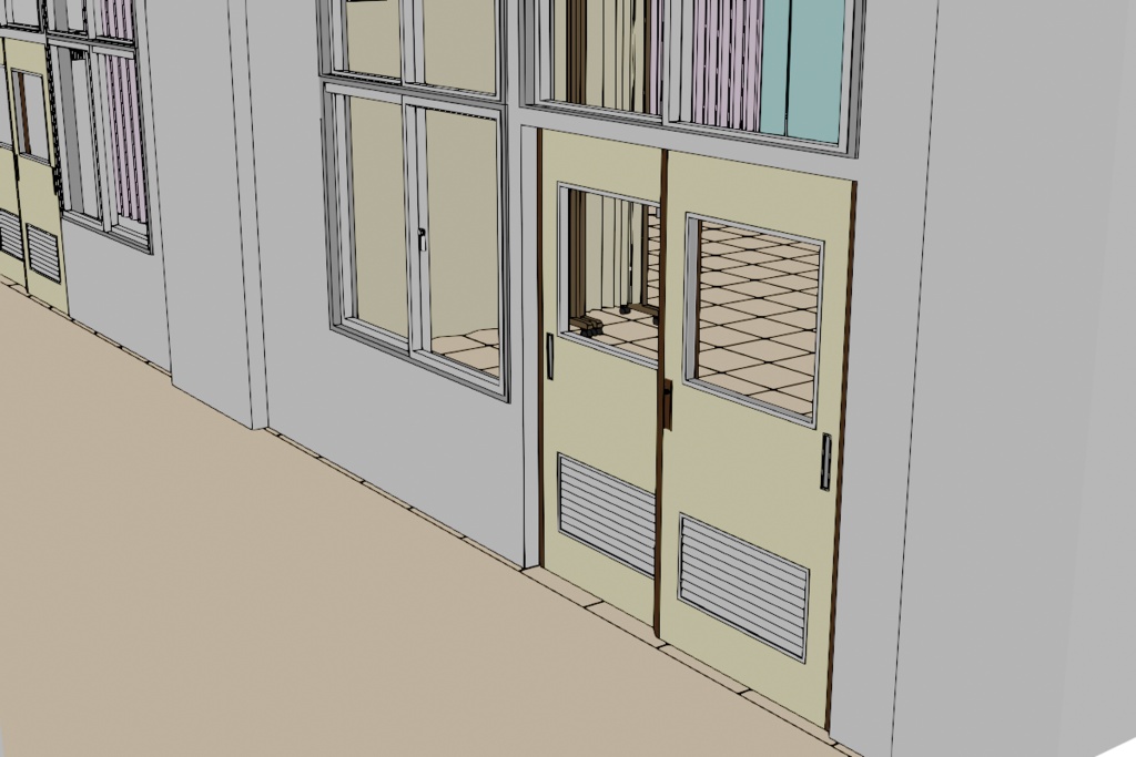 一瞬で保健室背景が完成する3D背景素材【Blender】