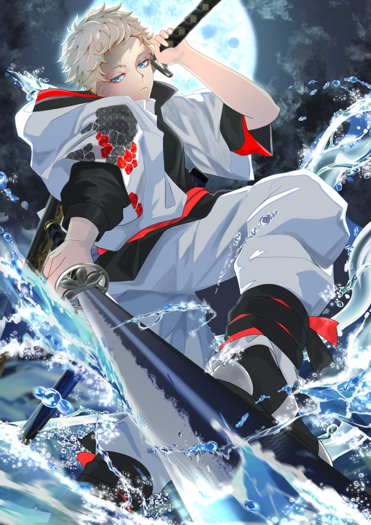 【クリスタ】水エフェクトブラシ3種セット|水飛沫・水ライン・水滴【Webtoon・イラスト素材】