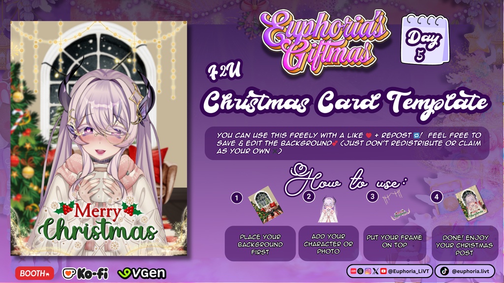 クリスマスカードテンプレート