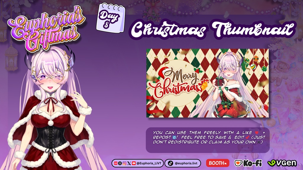 クリスマスサムネイルテンプレ