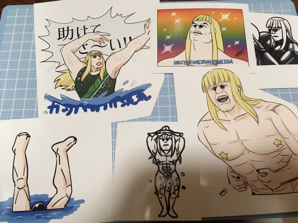 ヴァカッパのイラスト（シール用）