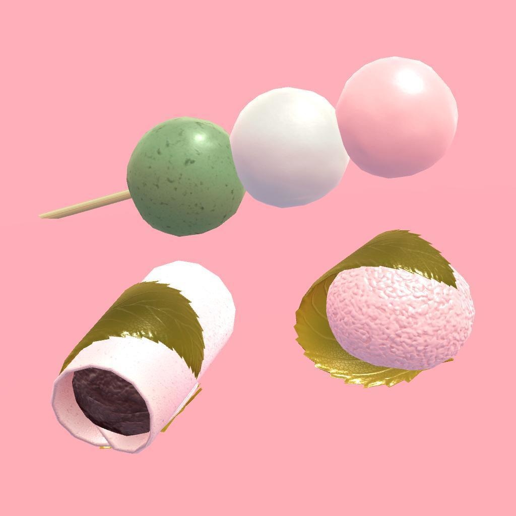 お花見セット ~和菓子とお抹茶~【さらに値下げしました】