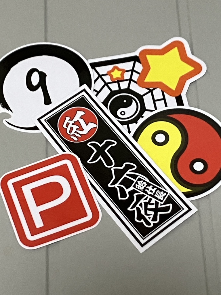 東方概念ステッカー第一弾　5種類　詰め合わせ