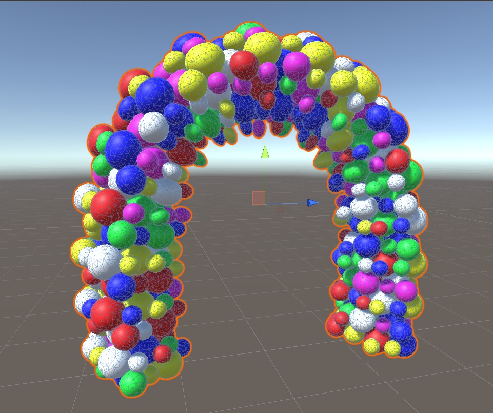 【VRchat向け】バルーンゲート カラバリあり