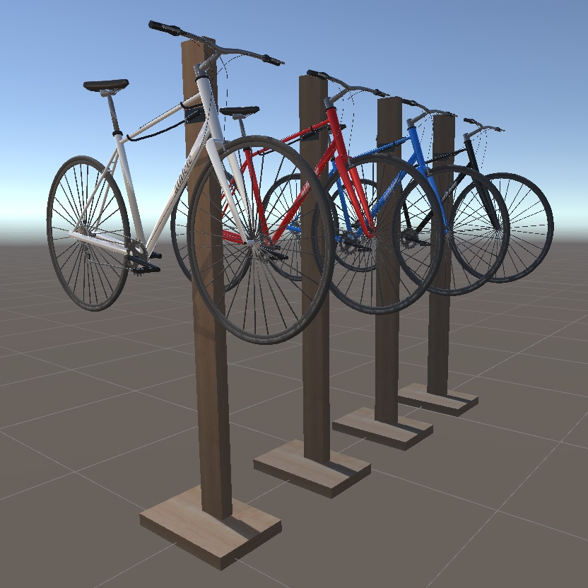 7/28更新【VRchat向け】クロスバイク ハイスタンド付き ※カラー4種類有り
