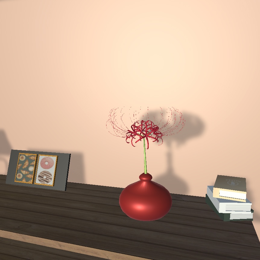 【VRchat向け】ヒガンバナ 彼岸花 植木鉢 花瓶