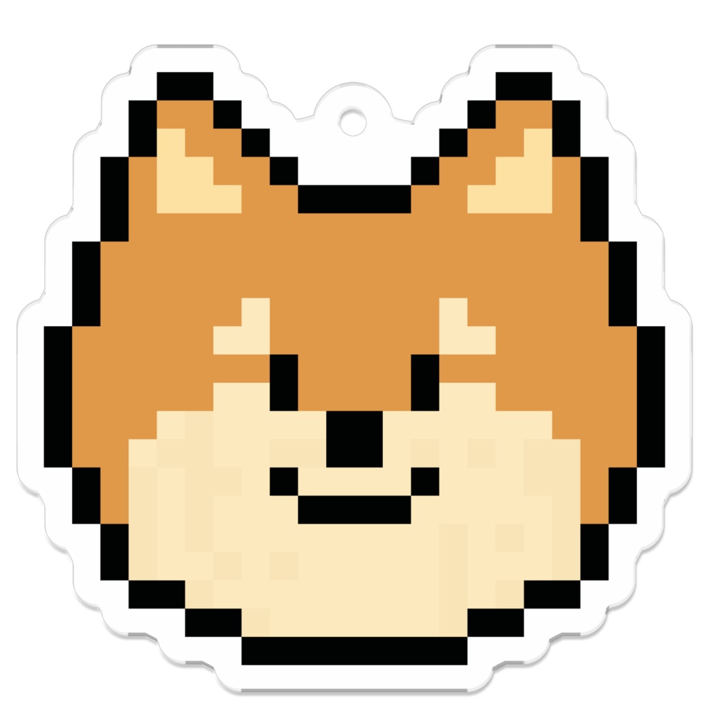 【柴犬】ドット絵アクリルキーホルダー