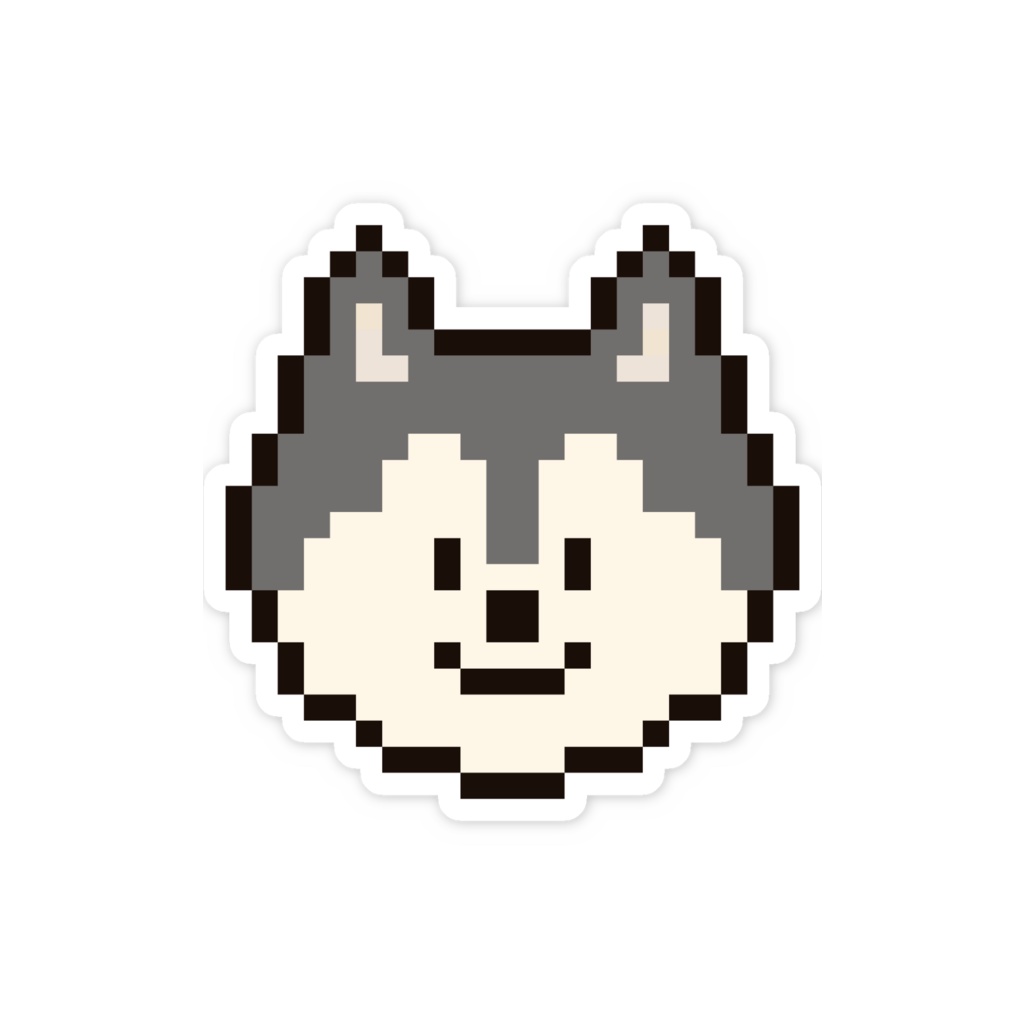 【シベリアンハスキー】スマホステッカー