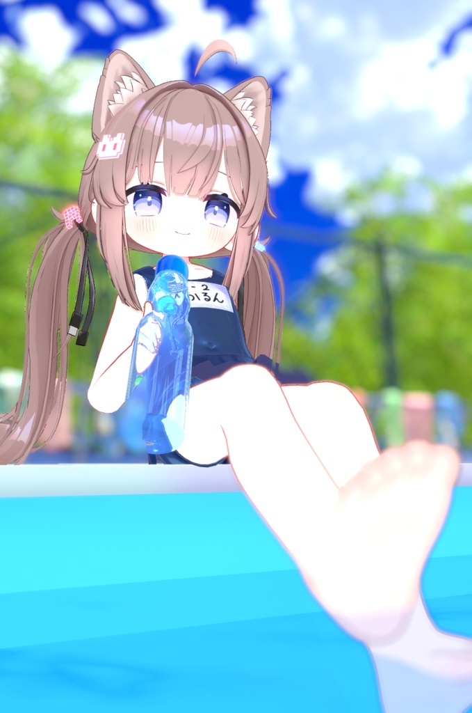 プール開きだよ!!「ひかるんすく水」
