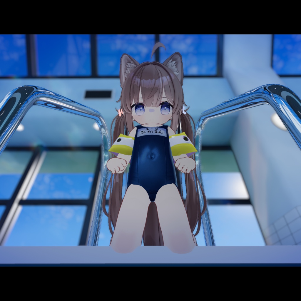 プール開きだよ!!「ひかるんすく水」