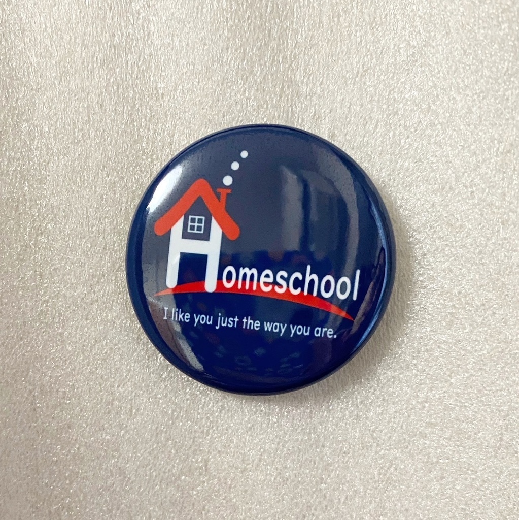 ホームスクール・缶バッジ(ブルー)