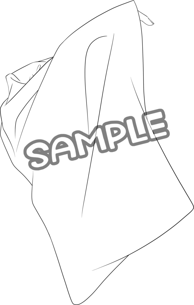 【無料 和装 腕素材】袖を使ったポーズver.1