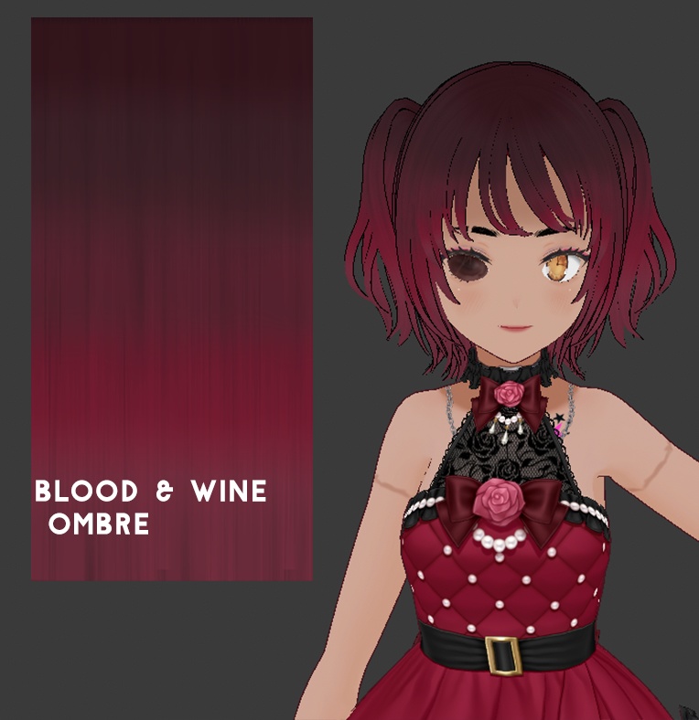 Hair Color w/Texture: Blood & Wine