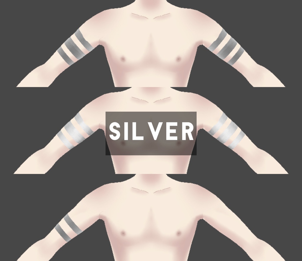 Arm Accessory: Metallic Arm Bengals/Bands