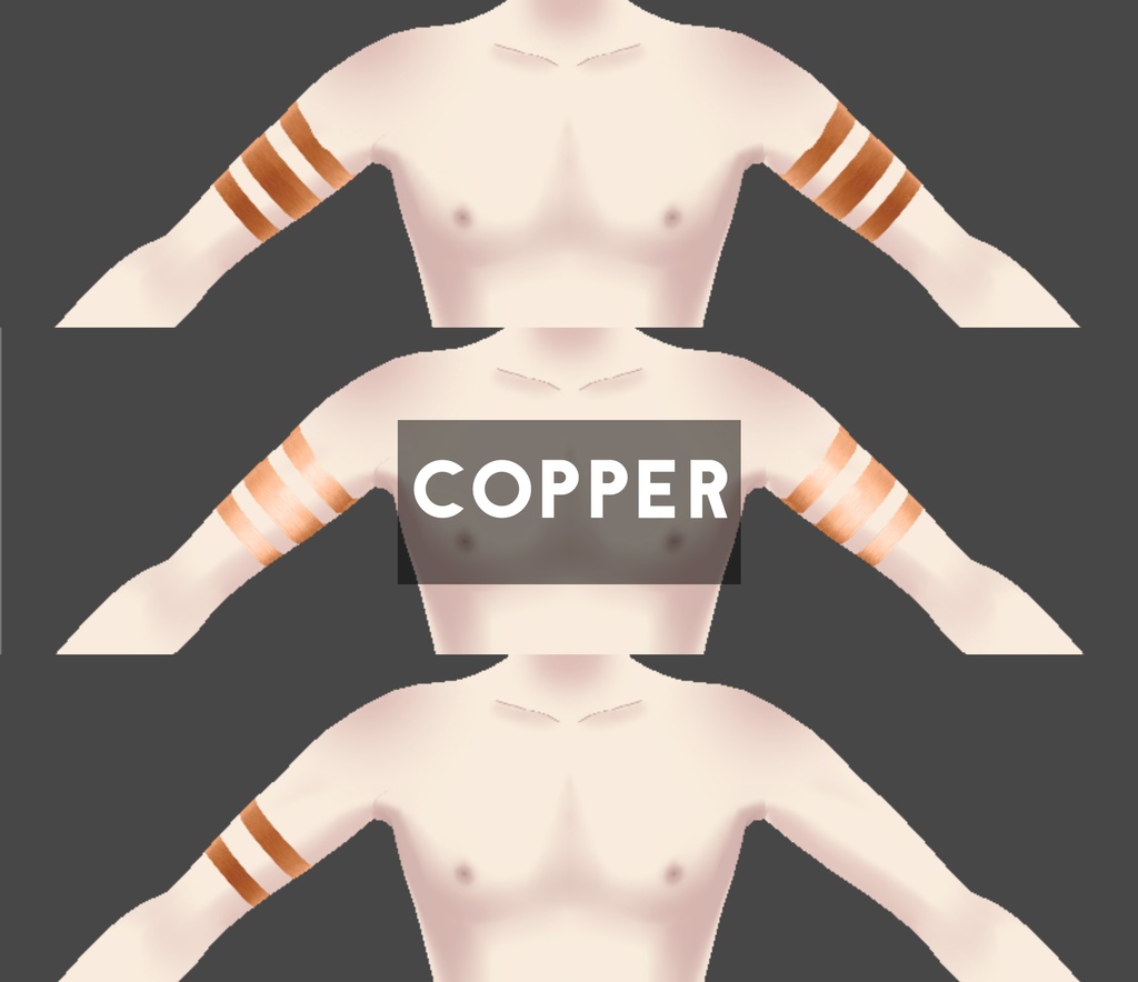 Arm Accessory: Metallic Arm Bengals/Bands