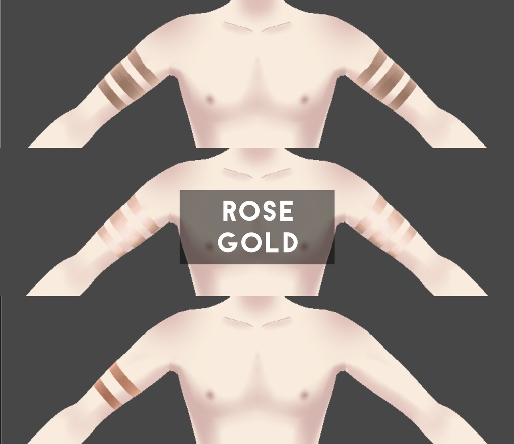 Arm Accessory: Metallic Arm Bengals/Bands