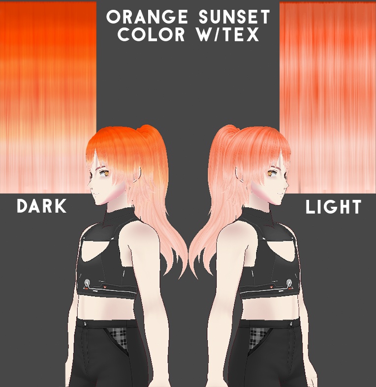 FREE Hair color w/texture: Orange Sunset